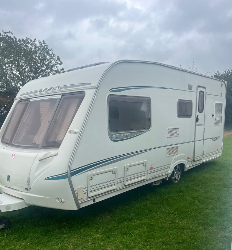 2008 abbey caravan 5 berth Inc motor mover and full awning bargain cheap caravan 