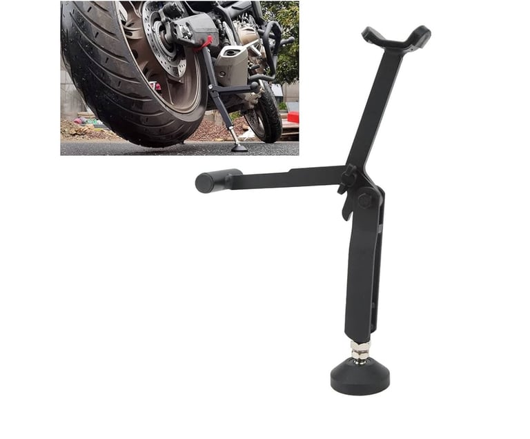 Motorcycle Wheel Lift Trail Stand Adjustable Trail Jack Stand Kickstand Side Parking