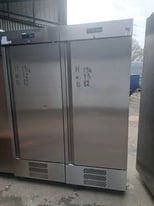Commercial single door stainless steel fridge for pizza, coffee shop