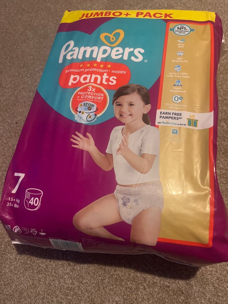 Pampers pants size 7 (2pack)