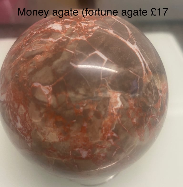 Money Agate (Fortune Agate) sphere 