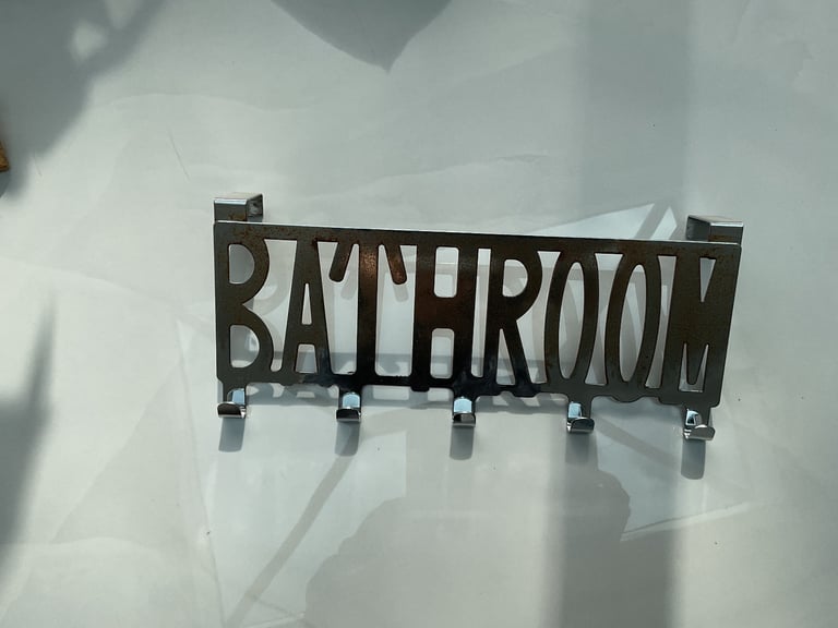 image for Bathroom over-door hook £3