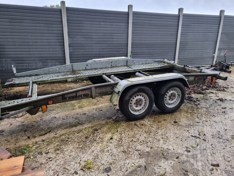 image for Brenderup car trailer/ tilts bed/ winch led lights brake all work etc