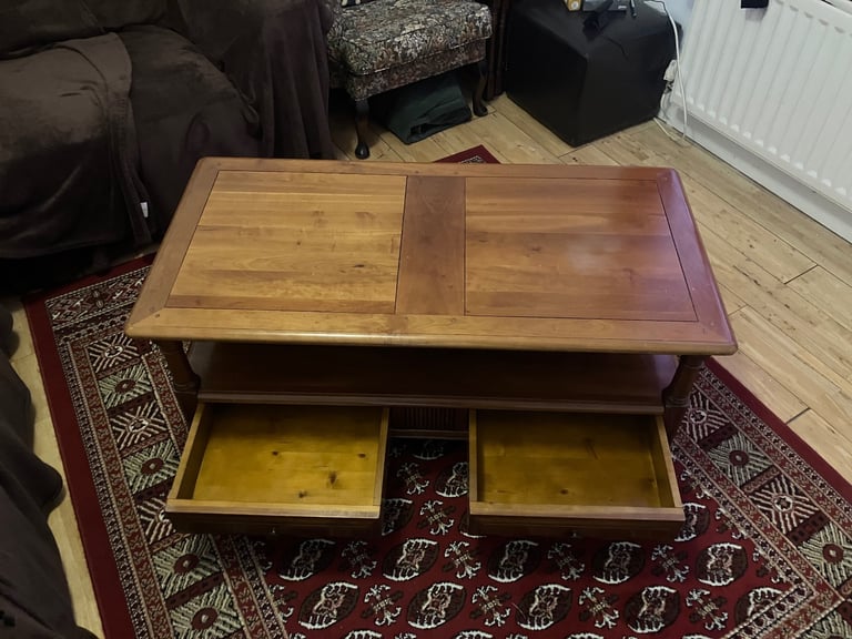 Wooden Rectangular Coffee Table