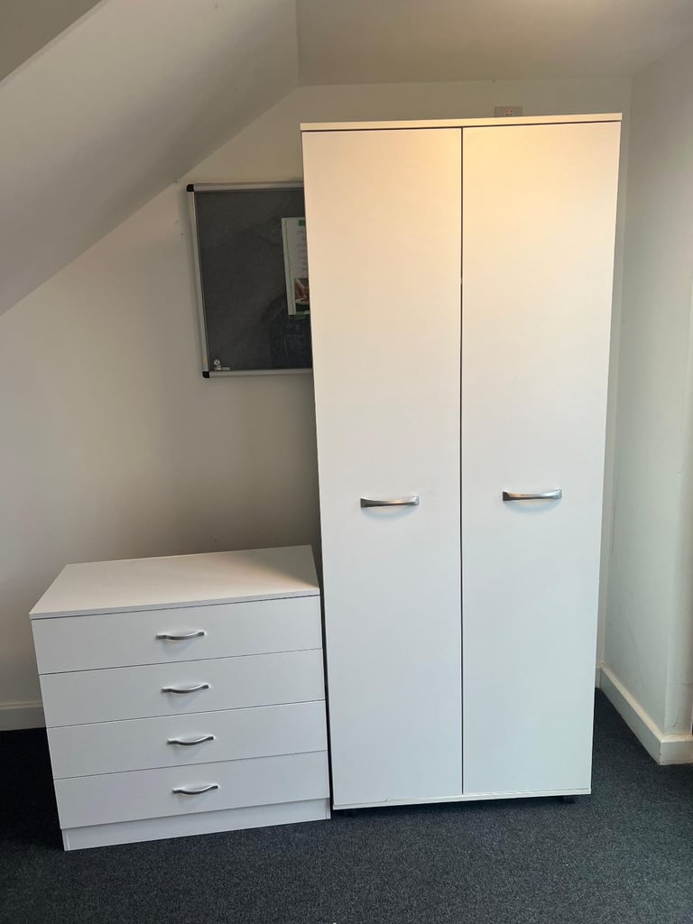 image for Wardrobe + chest of drawers £130
