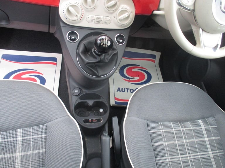 2016 Fiat 500 0.9 TwinAir Lounge Euro 6 (s/s) 3dr HATCHBACK Petrol Manual