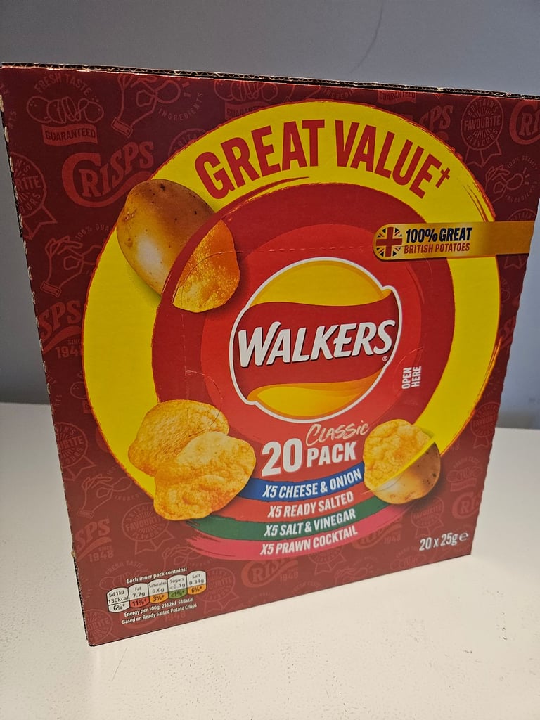 Walkers 20 pack Crisps - £4