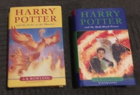 2 x 1st Edition Harry Potter HB books, 1 with misprint. £10 for both. Eccles, Mcr