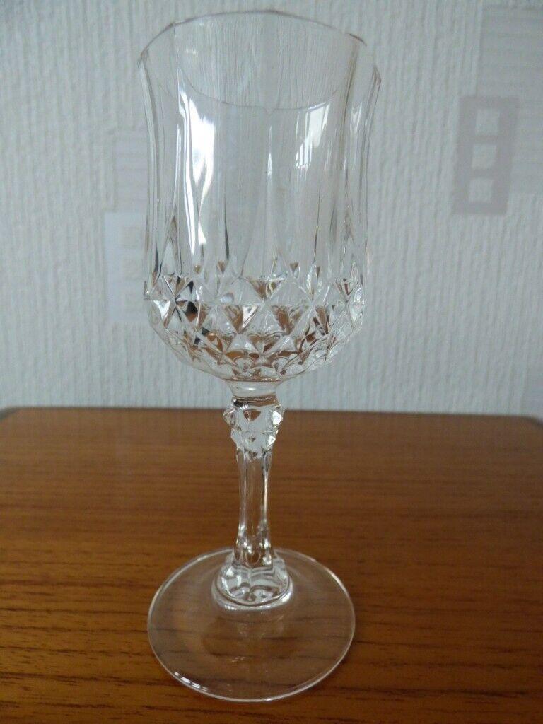 Set of 12 Cristal D'Arques-Durand Longchamp Stemmed Water Goblets -  household items - by owner - housewares sale 