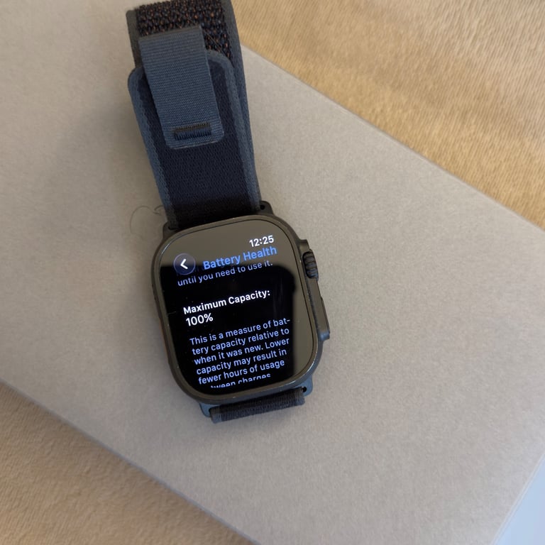 image for Apple Watch Ultra 2 Black GPS+Cellular 49mm Titanium with the Trail Loop strap 