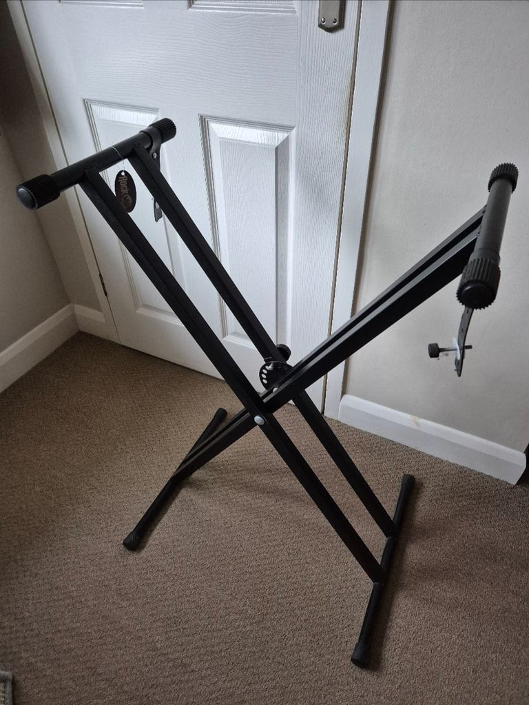 image for RockJam adjustable keyboard stand model as new, foldable - Rockjam RJX29 keyboard stand