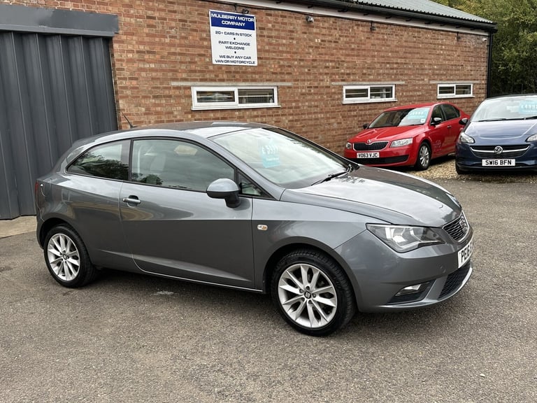 SEAT IBIZA 1.0 Vista Grey Manual Petrol 2016 - ac, FSH, Long mot.