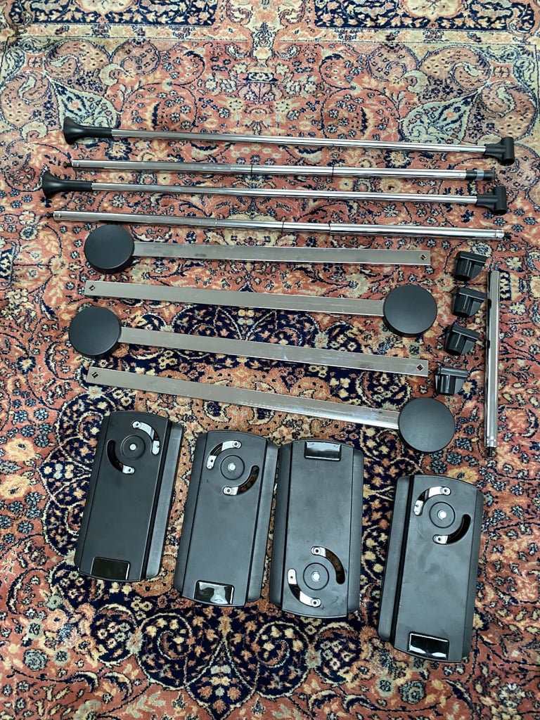 LESS THAN HALF PRICE 2 x pull down clothes rails with soft close - 830 mm - 1150 mm