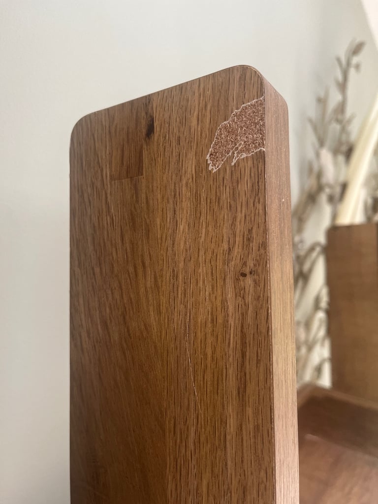‘Next’ Dark Bronx Oak Effect Narrow Ladder Shelf