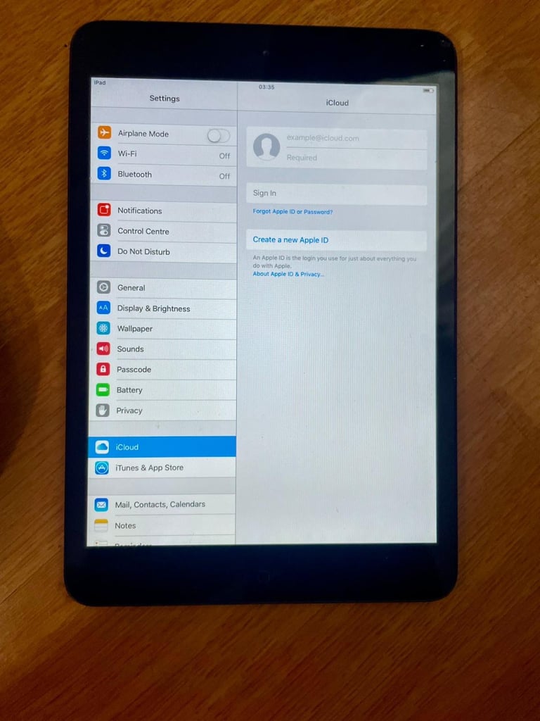 Apple I pad mini Old 