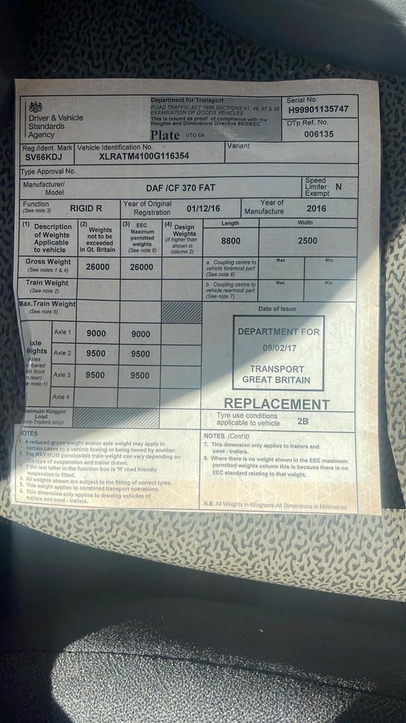 2016 (66) LEYLAND DAF CF370 GRITTER / CUTHBERTSON MPB. WALKING FLOOR