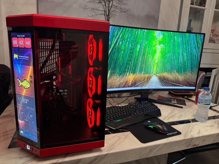 Brand new complete gaming pc 14900k/RTX5070ti/Hyte Y70 Touch/water cooling/ddr5 32gb/2tb/monitor