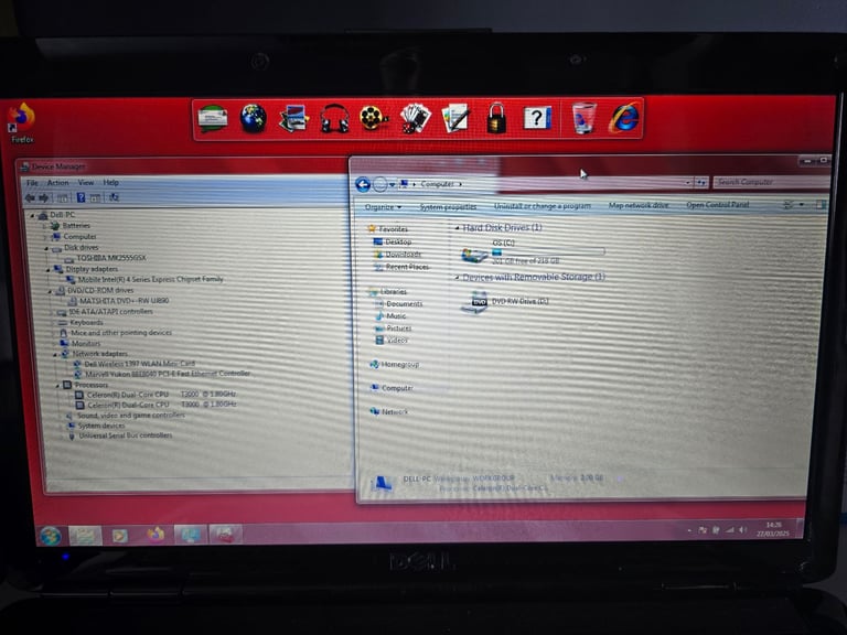 Dell Inspiron 1545 Laptop Windows 7 Home Premium 