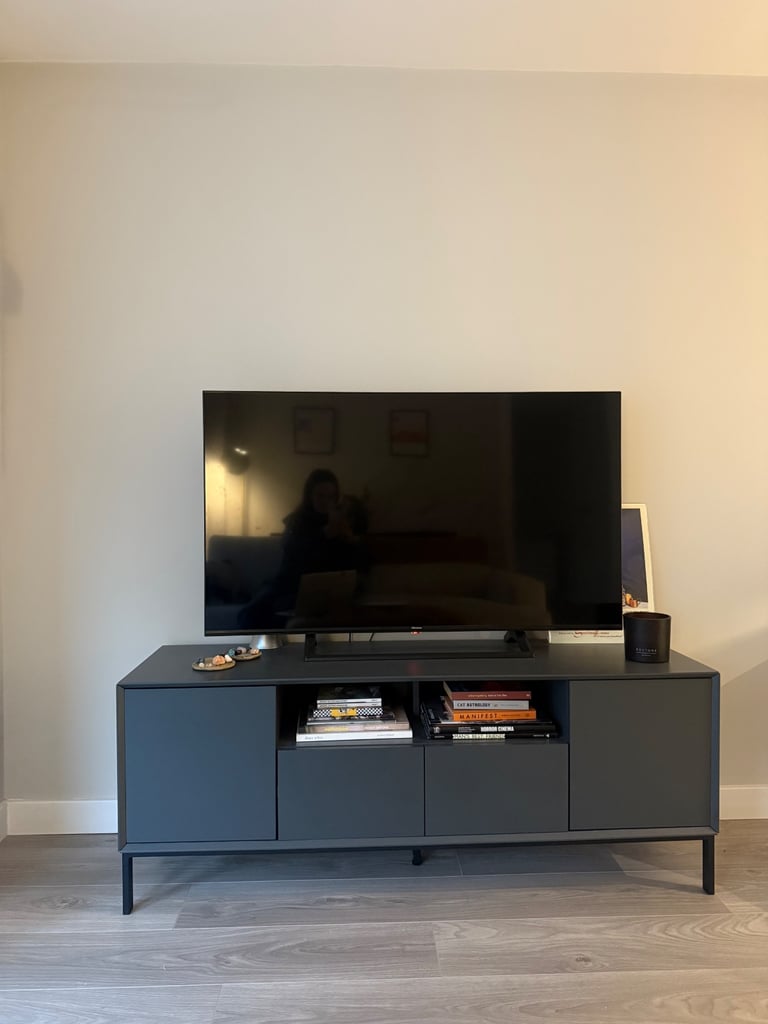 image for DUSK Nova 140cm TV Unit - Charcoal (W: 140 x D: 40 x H: 54cm) 