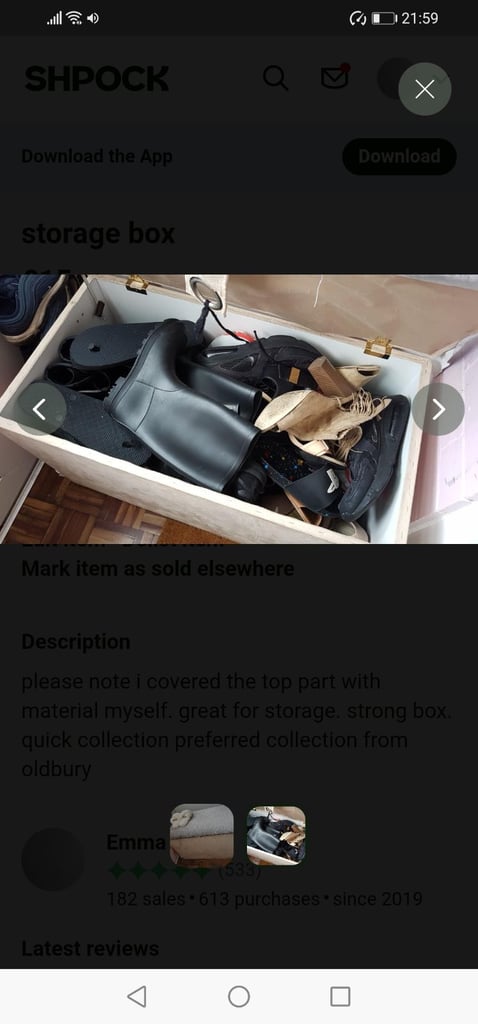 Free storage box