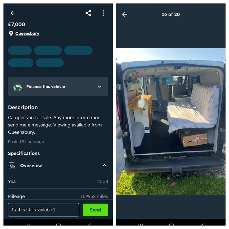 Vauxhall, VIVARO, Camper van, Panel Van, 8 seater Mini Bus  2015, Manual, 1598 (cc)