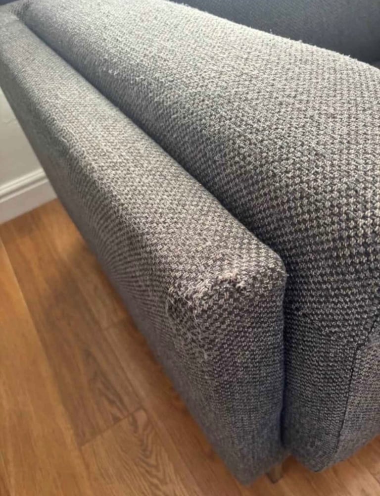 IKEA Corner Sofa — Comfortable & Clean — Grey Fabric