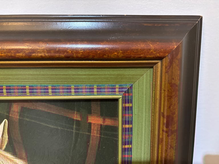 Framed Seated & Standing Scotty Dog Portraits by Paul Stagg.  Both Presented in Great Condition