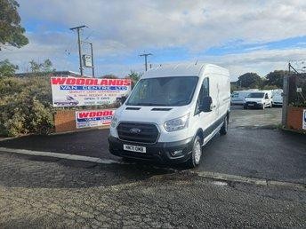 2021 ON 71 PLATE FORD TRANSIT 350 TREND TDCI 130BHP L3H2 LWB DIESEL 65K ULEZ 