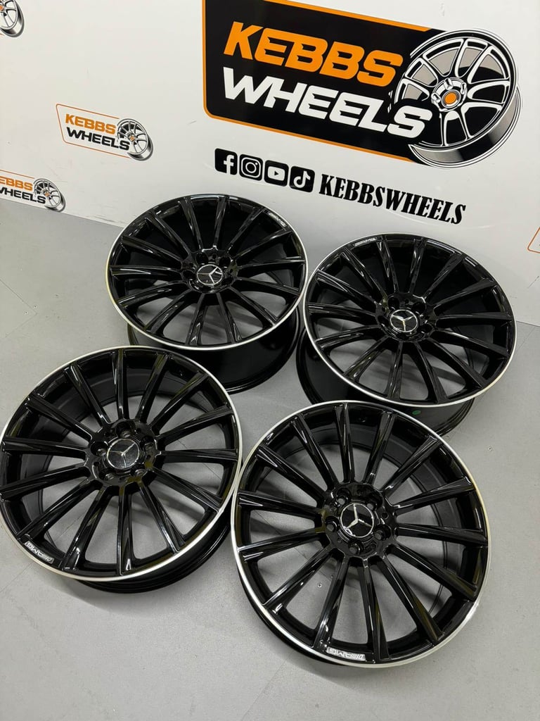 20" MERCEDES TURBINE TWIST REPLACEMENT ALLOY WHEELS C CLASS E CLASS S CLASS 