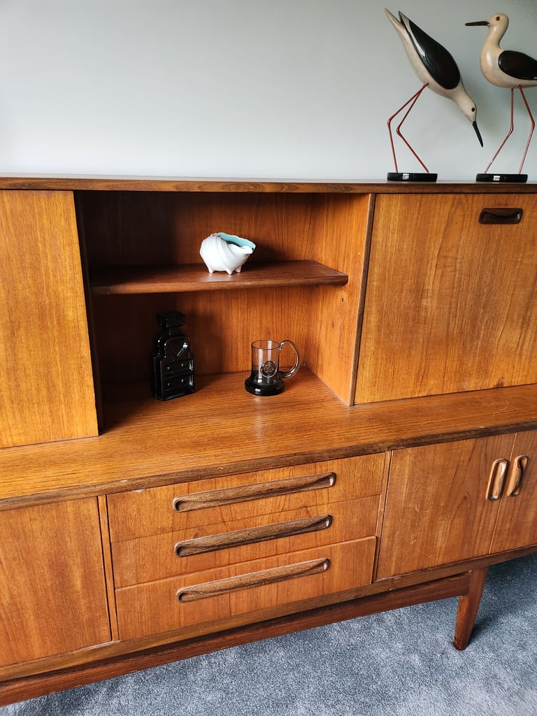 Gplan teak Fresco sideboard bureau high top wareham bh20 