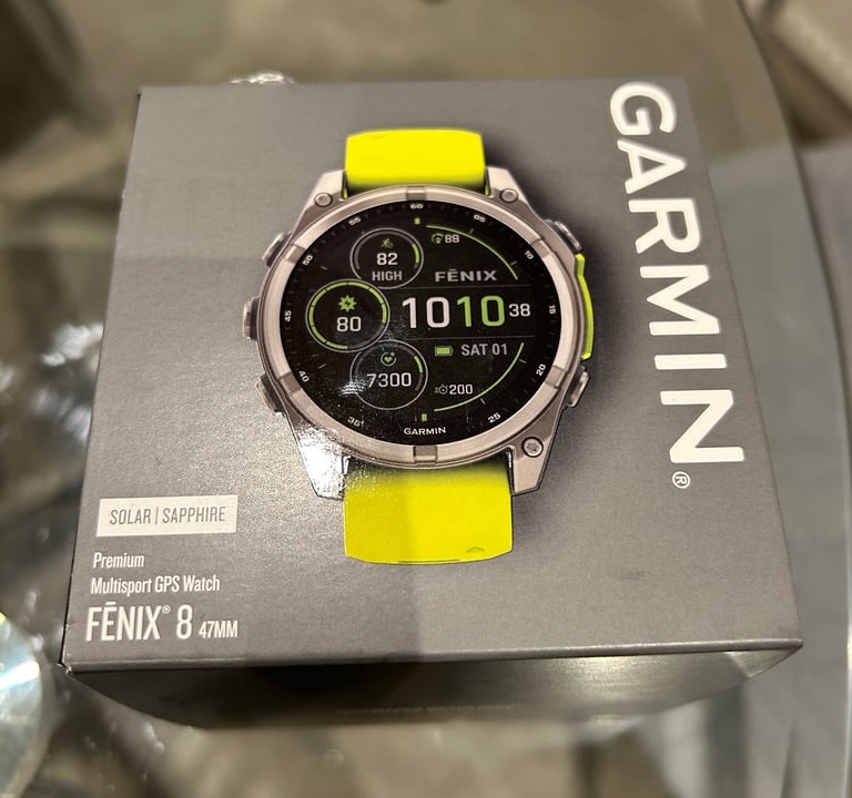 image for Garmin Fenix 8 Solar Sapphire 47mm Titanium – Premium Multisport GPS Smartwatch