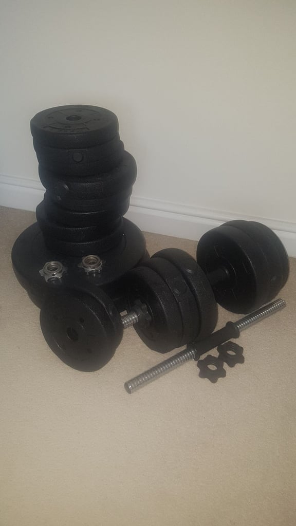 image for Preacher Curl Bench with weights gym curl bar dumbels
