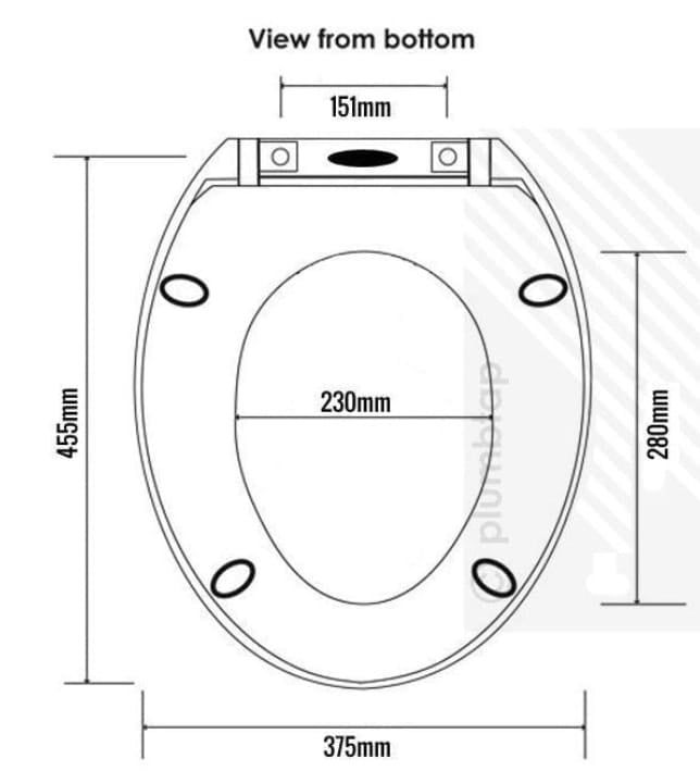 Standard soft Close replacement toilet seat quick release BARGAIN in