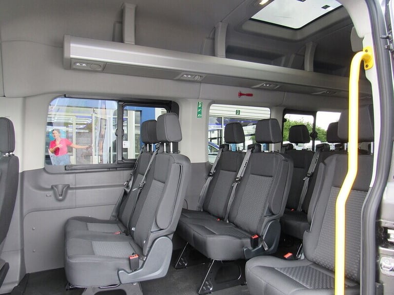 2024 Ford Transit 460 EcoBlue Limited 17 SEATER MINIBUS 165 BHP SAT NAV CAMERA H-SEATS HUGE S Min...