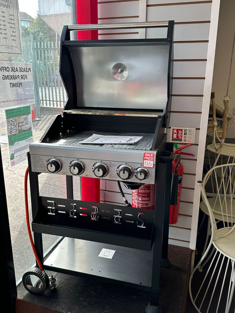 image for Premium 4 Burner with Side Burner Gas BBQ