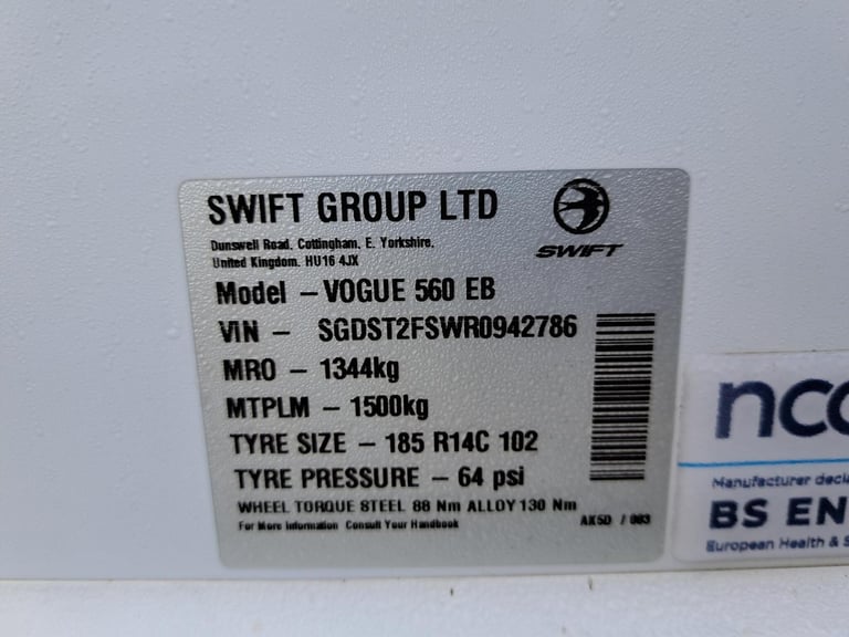 2024 Swift Vogue 560 EB