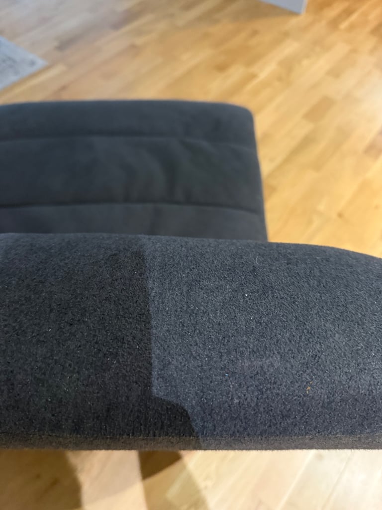 Dwell** dark grey fabric sofa chair super comfy ** mint condition