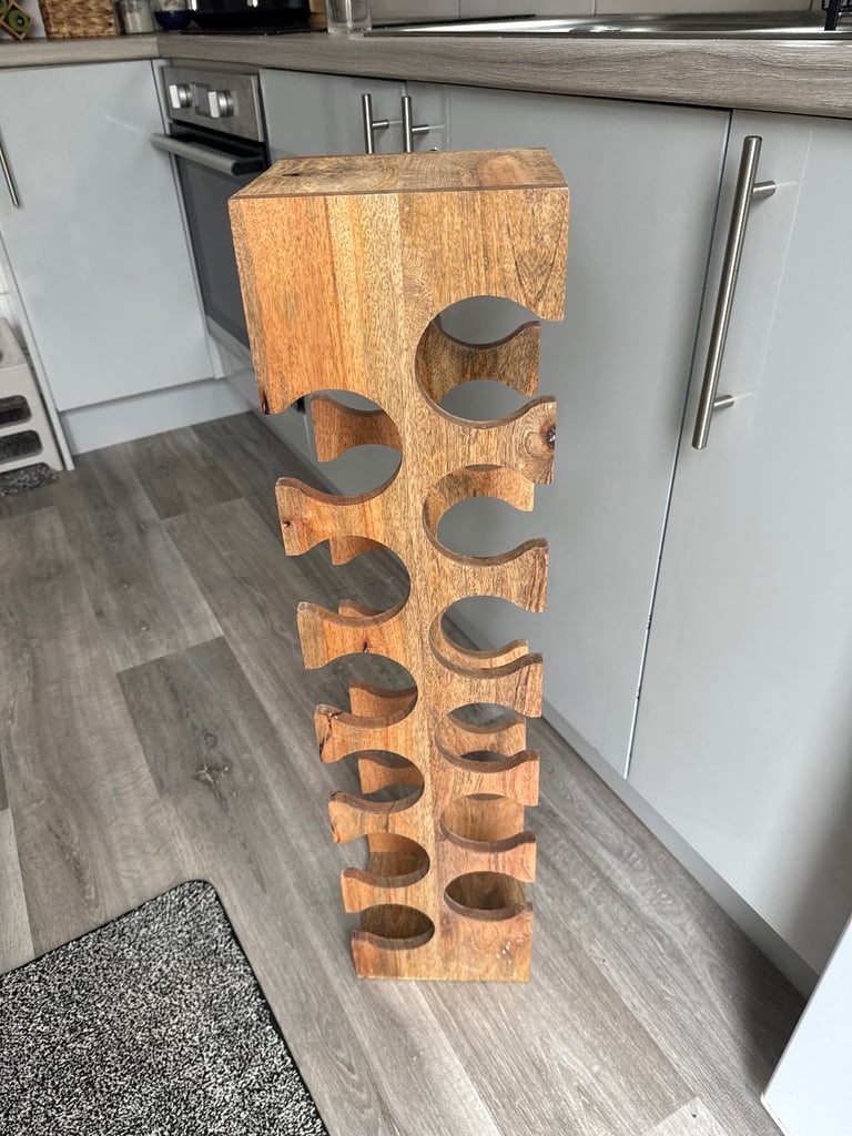Wooden wine rack 