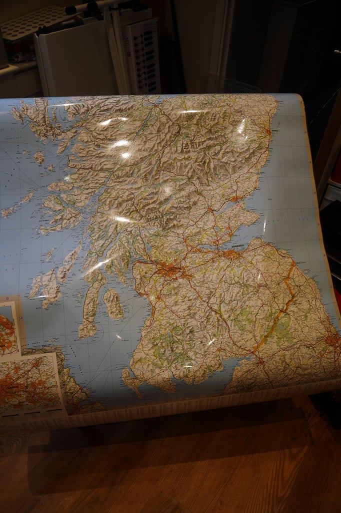 image for Free large laminated Michelin Map of Scotland