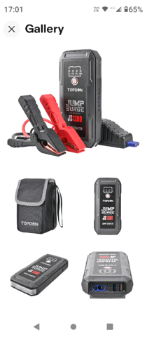 wst portable car jump started device