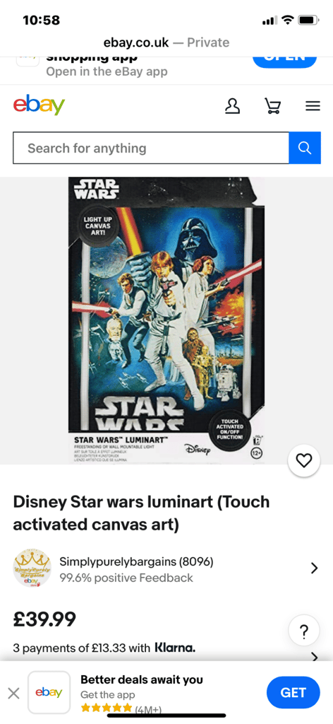 Star Wars items
