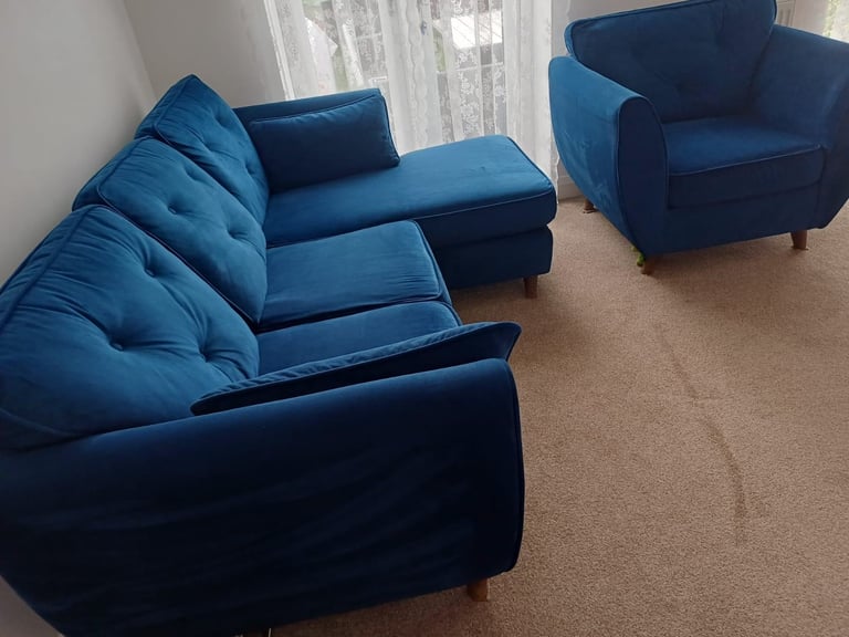 corner sofa+armchair