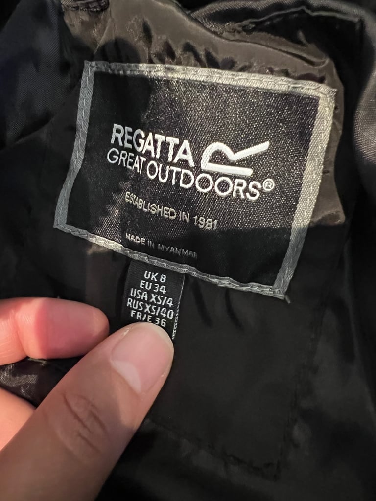 Regatta Onysia Softshell Jacket – Black – Size 8 / XS