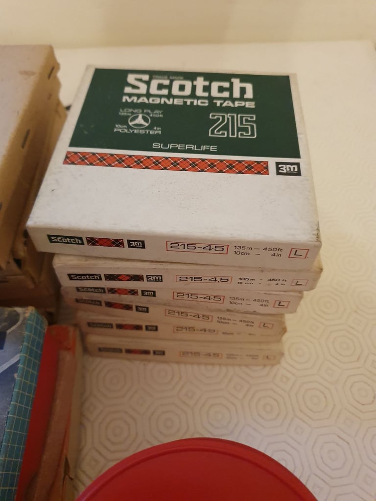 Mixed 24 + Reel to Real audio tapes, some boxed+empty spools in +outofboxes?