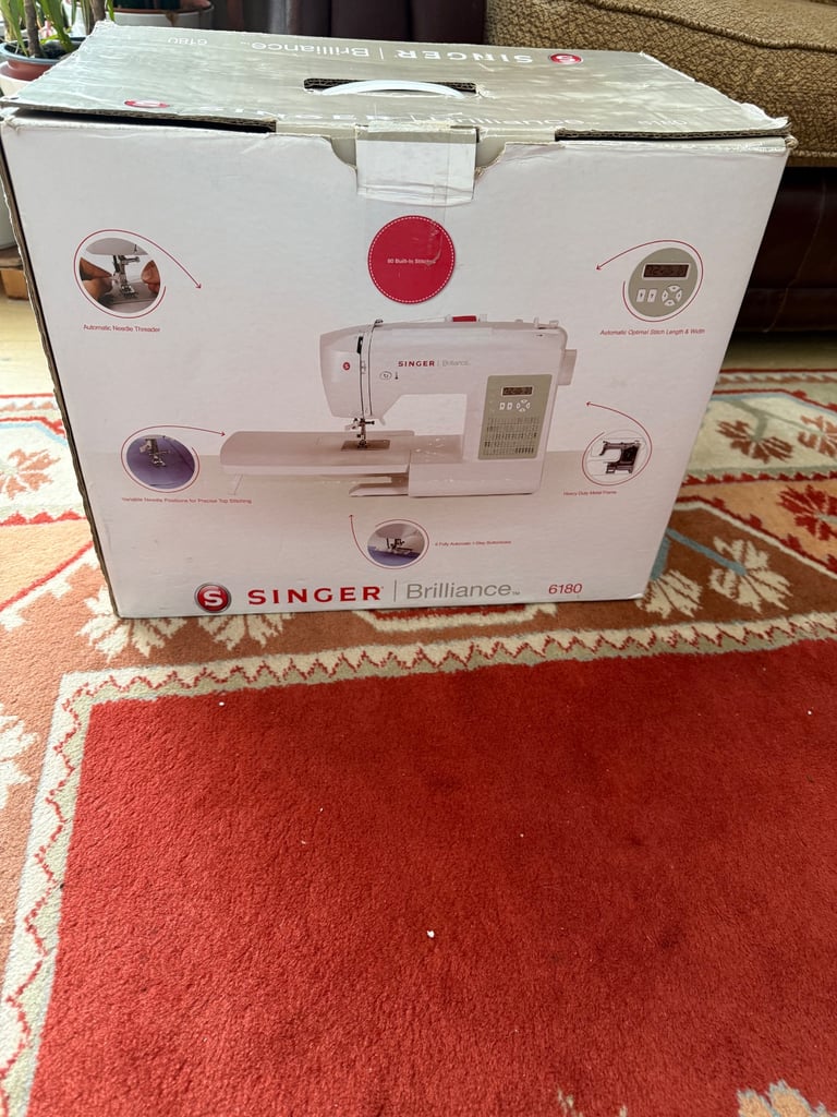  The Singer Brilliance 6180 sewing machine 