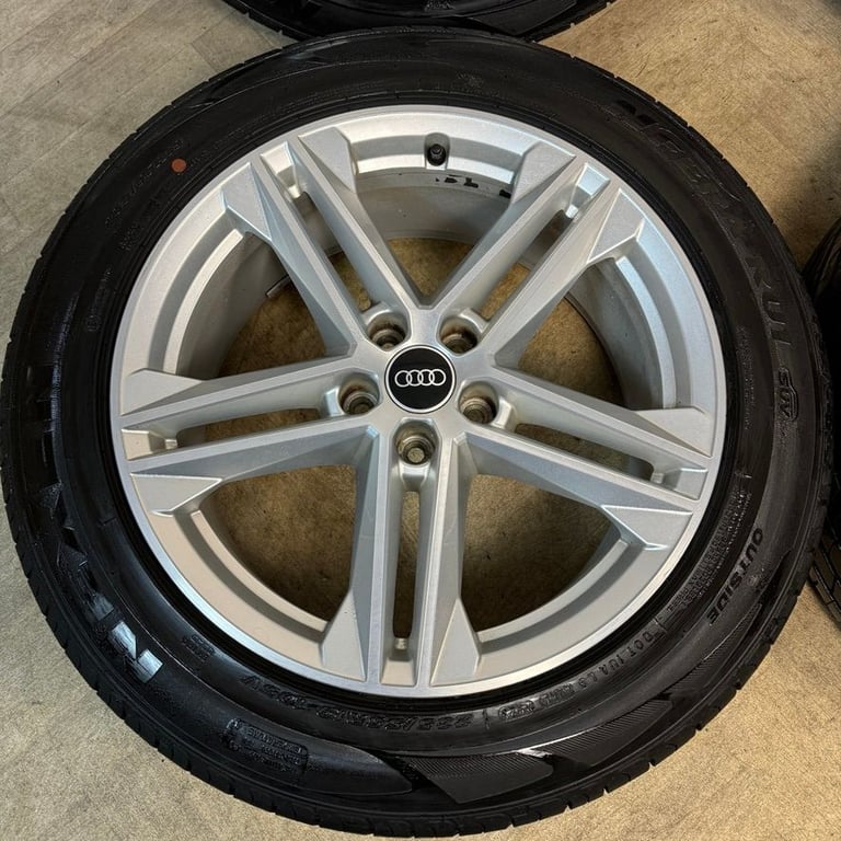 19'' GENUINE AUDI Q5 5 DOUBLE SPOKE S LINE ALLOY WHEELS TYRES ALLOYS 5X112