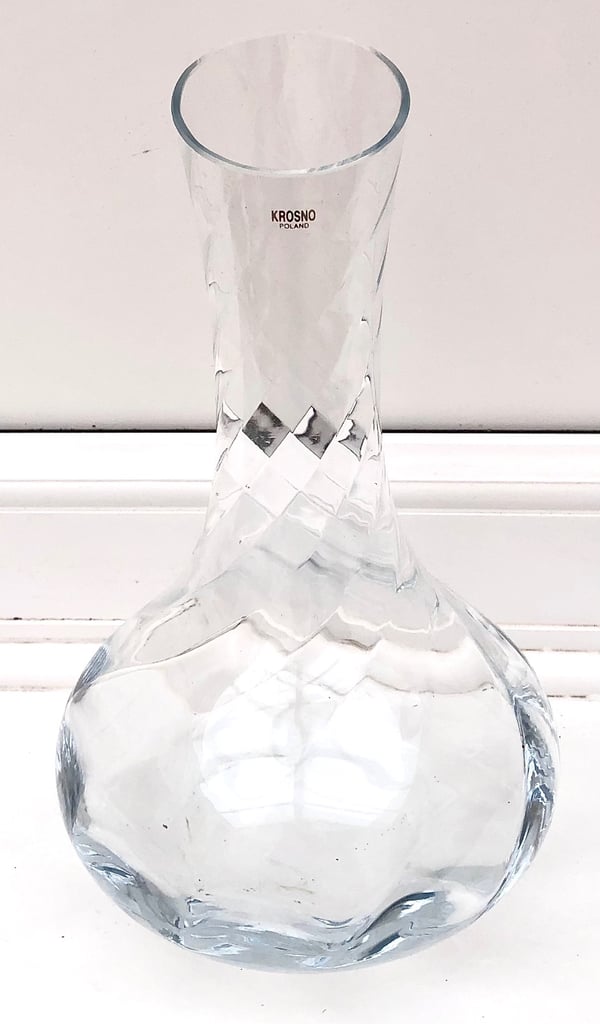 image for Vintage Krosno caraffe/decanter - handmade glassware