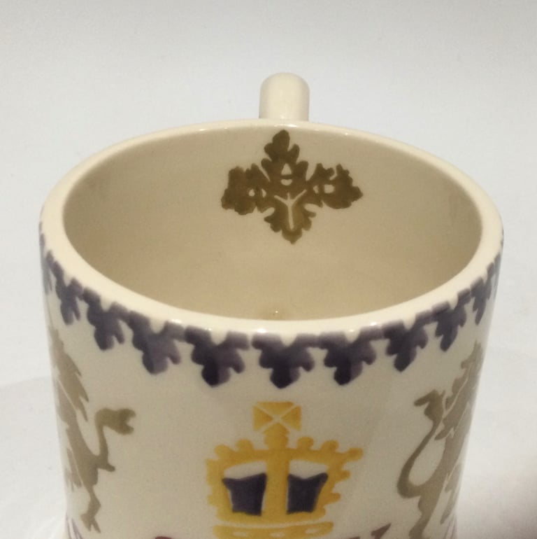 Emma Bridgewater King Charles coronation commemorative mug half pint first quality 