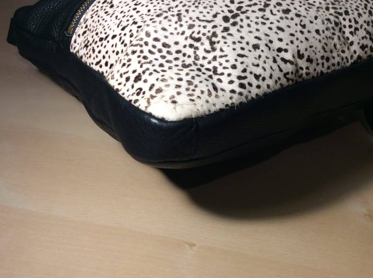 Fossil Black Leather Crossbody Bag 