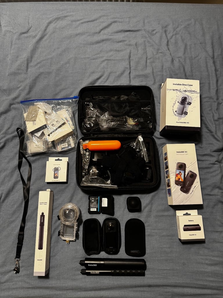 image for Insta360 X3 camera and accessories 